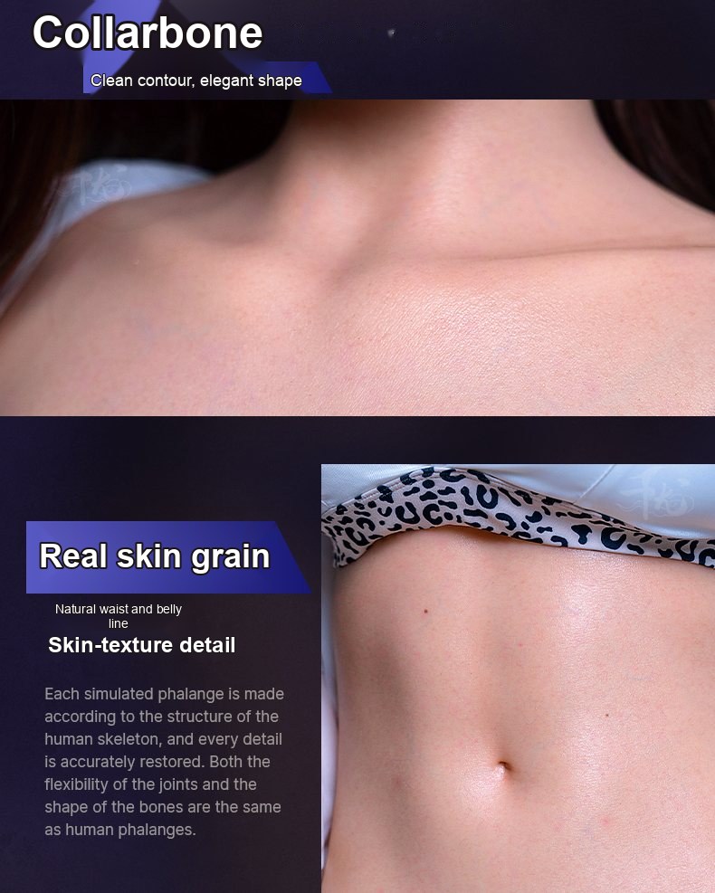 Jia Chen skin-texture silicone sex doll close-up 1 — pores, grain, and surface