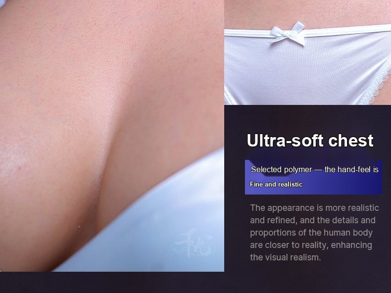 Jia Chen skin-texture silicone sex doll close-up 2 — pores, grain, and surface