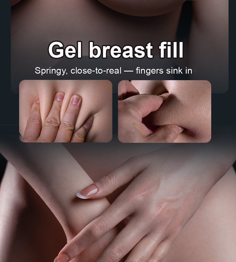 Lan Xin skin-texture silicone sex doll close-up 2 — pores, grain, and surface