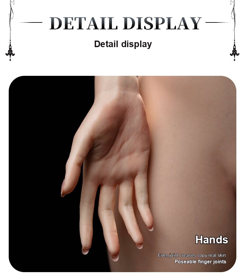 Lydia skin-texture silicone sex doll close-up 1 — pores, grain, and surface