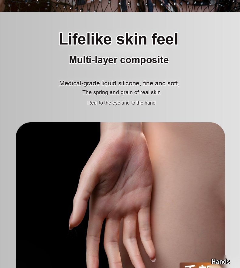 Mu Yao skin-texture silicone sex doll close-up 1 — pores, grain, and surface