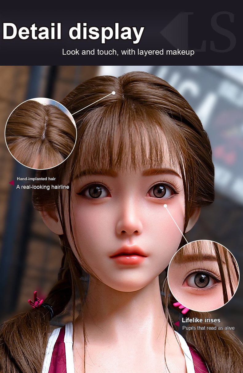 Yan Ke skin-texture silicone sex doll close-up 1 — pores, grain, and surface