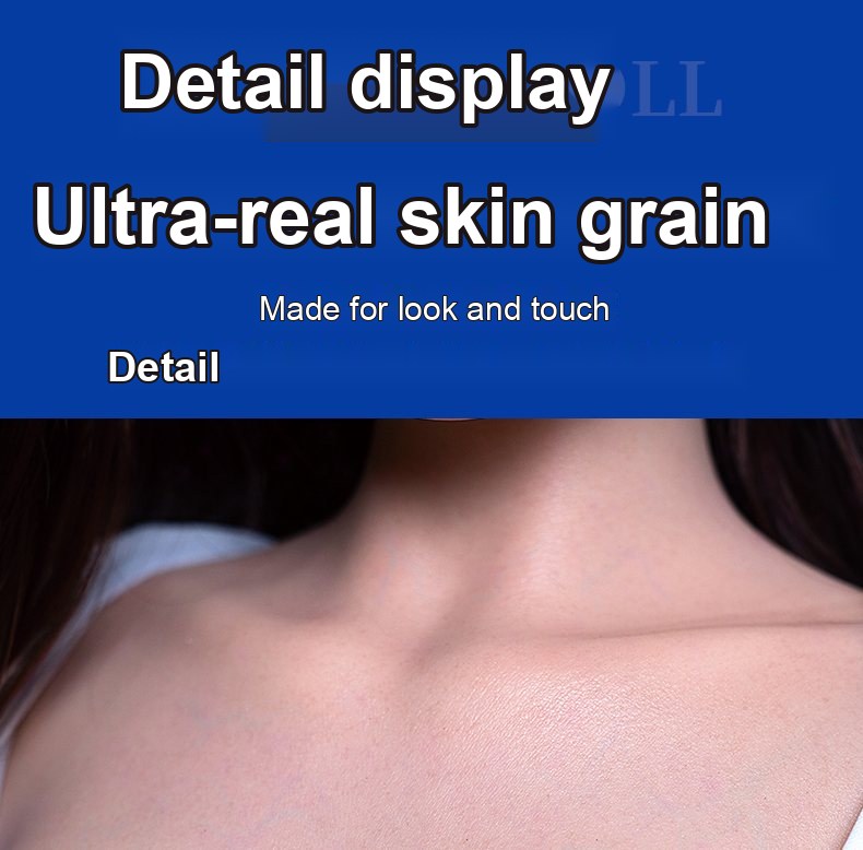 Ya Wen skin-texture silicone sex doll close-up 1 — pores, grain, and surface