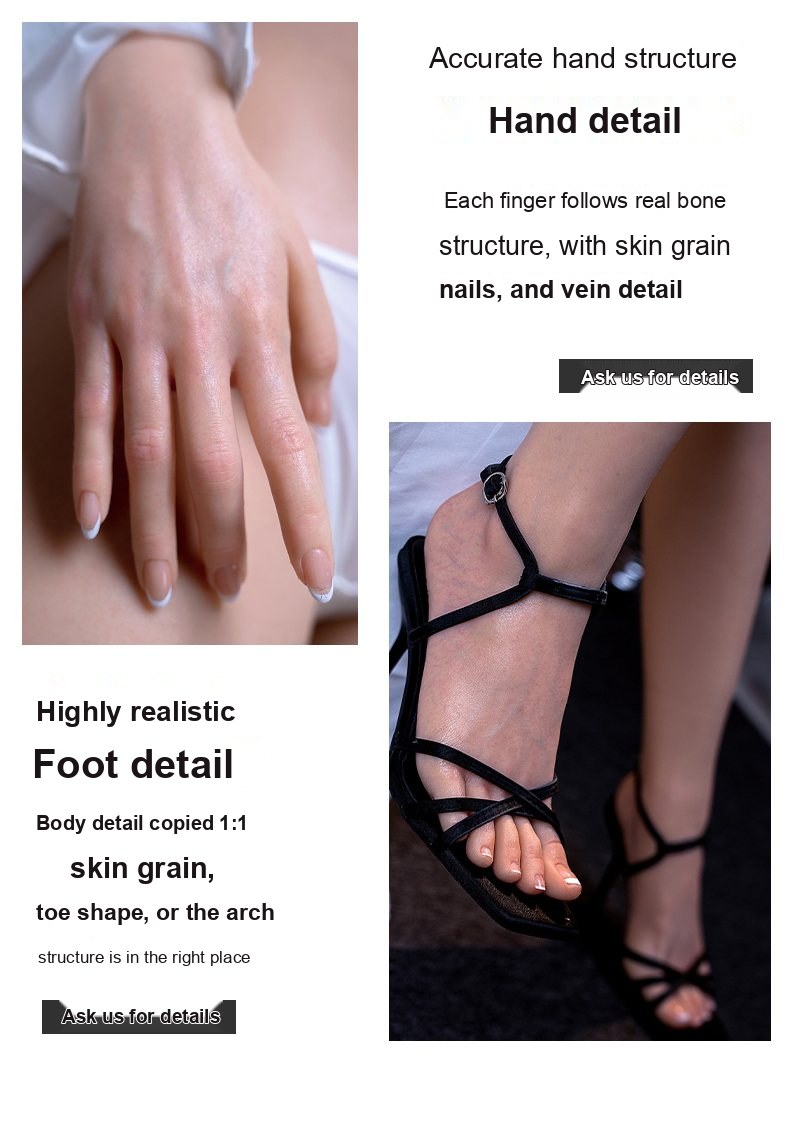 Ya Wen skin-texture silicone sex doll close-up 3 — pores, grain, and surface