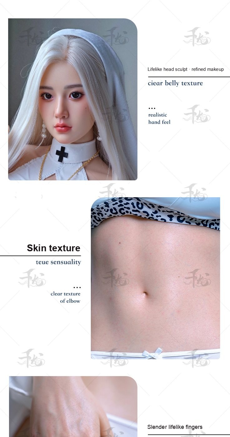 Ya Wen skin-texture silicone sex doll close-up 1 — pores, grain, and surface