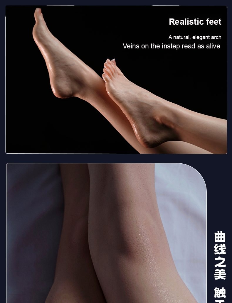 Yu Meng skin-texture silicone sex doll close-up 2 — pores, grain, and surface